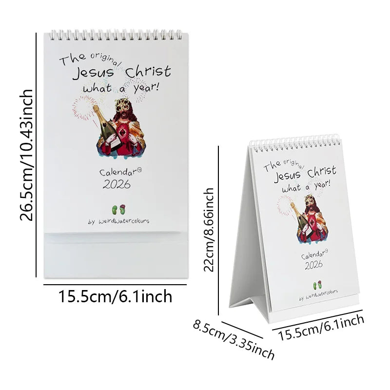 Jesus Christ WHAT A YEAR Calendar 2026