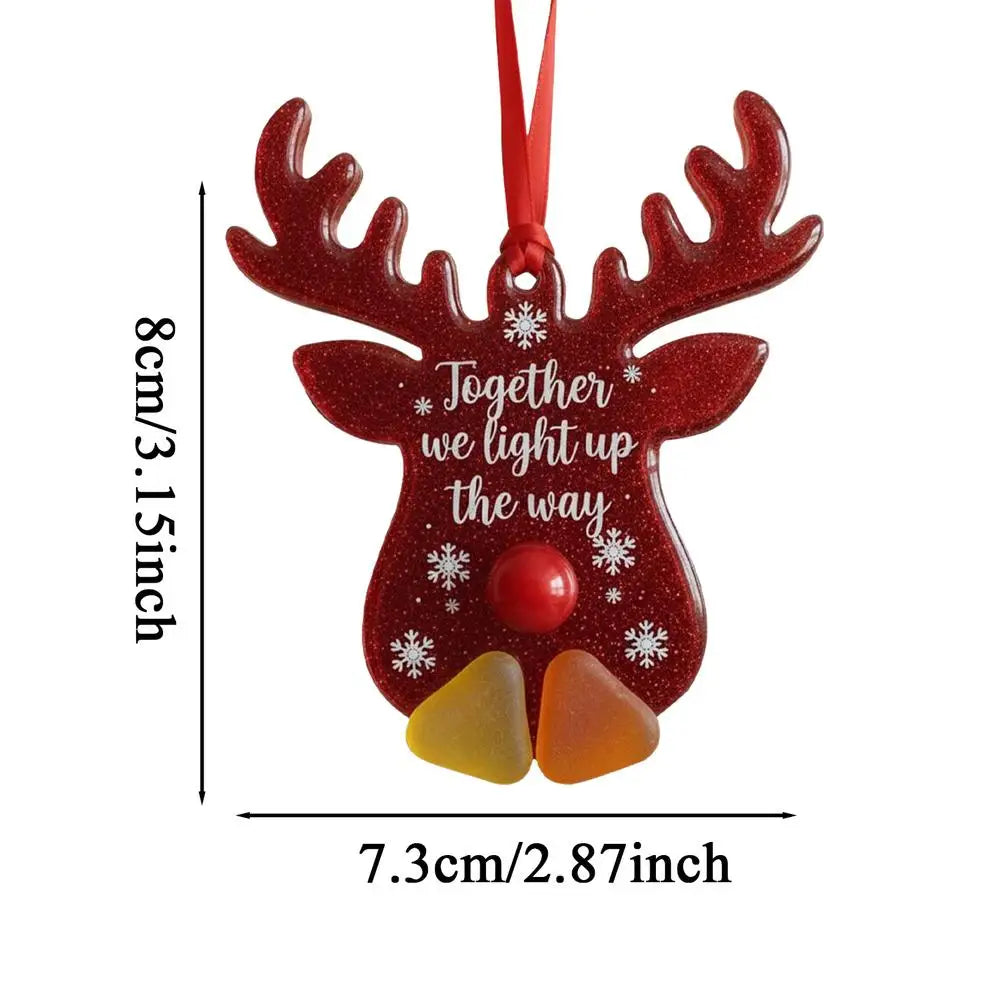 Christmas Tree Sea Glass Ornament Coastal