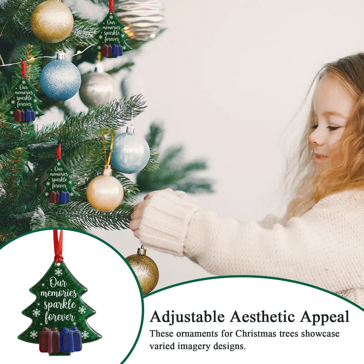 Christmas Tree Sea Glass Ornament Coastal