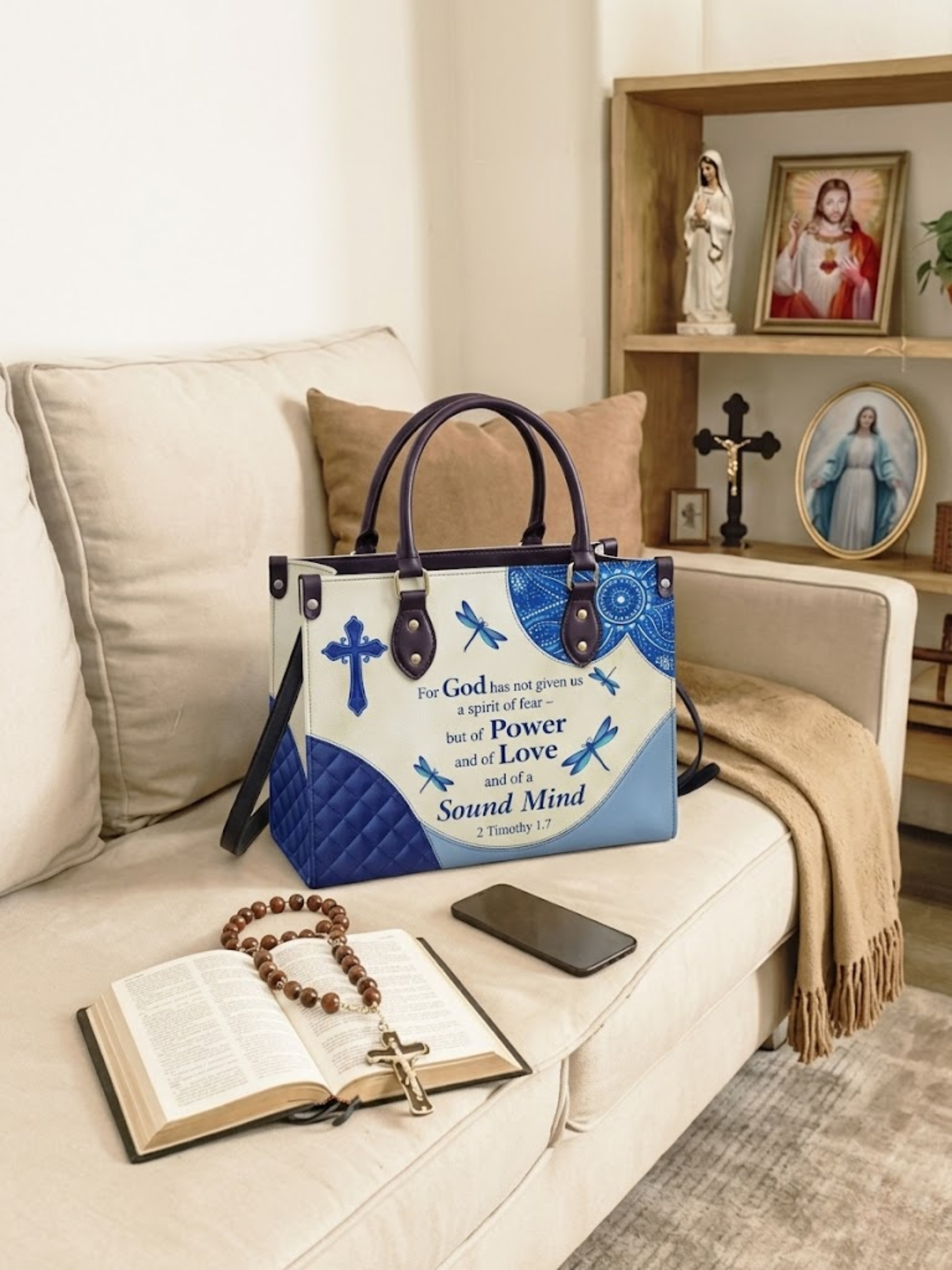 "Sound Mind" Leather Handbag