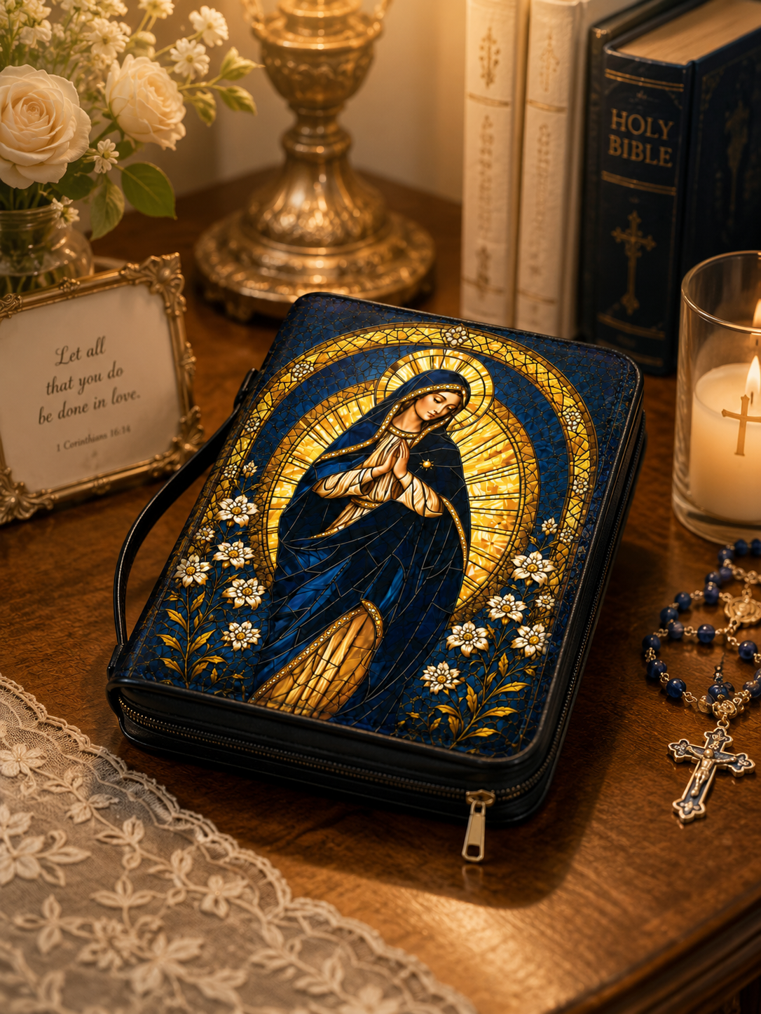 "Stella Fide " Bible Cover