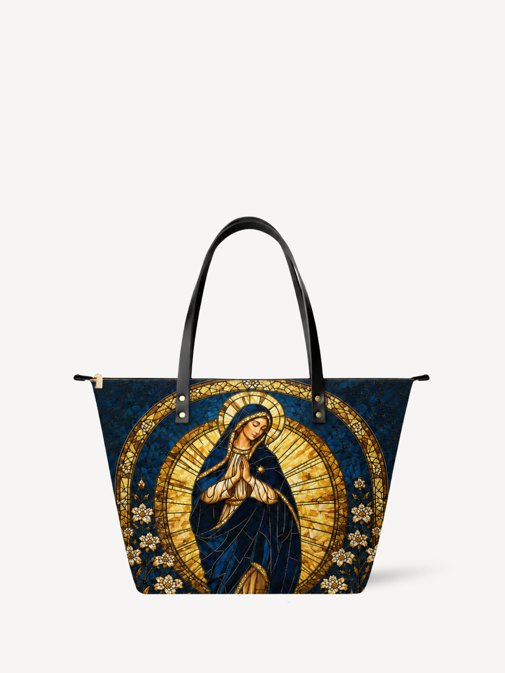 "Stella Fidei" Leather Tote Bag
