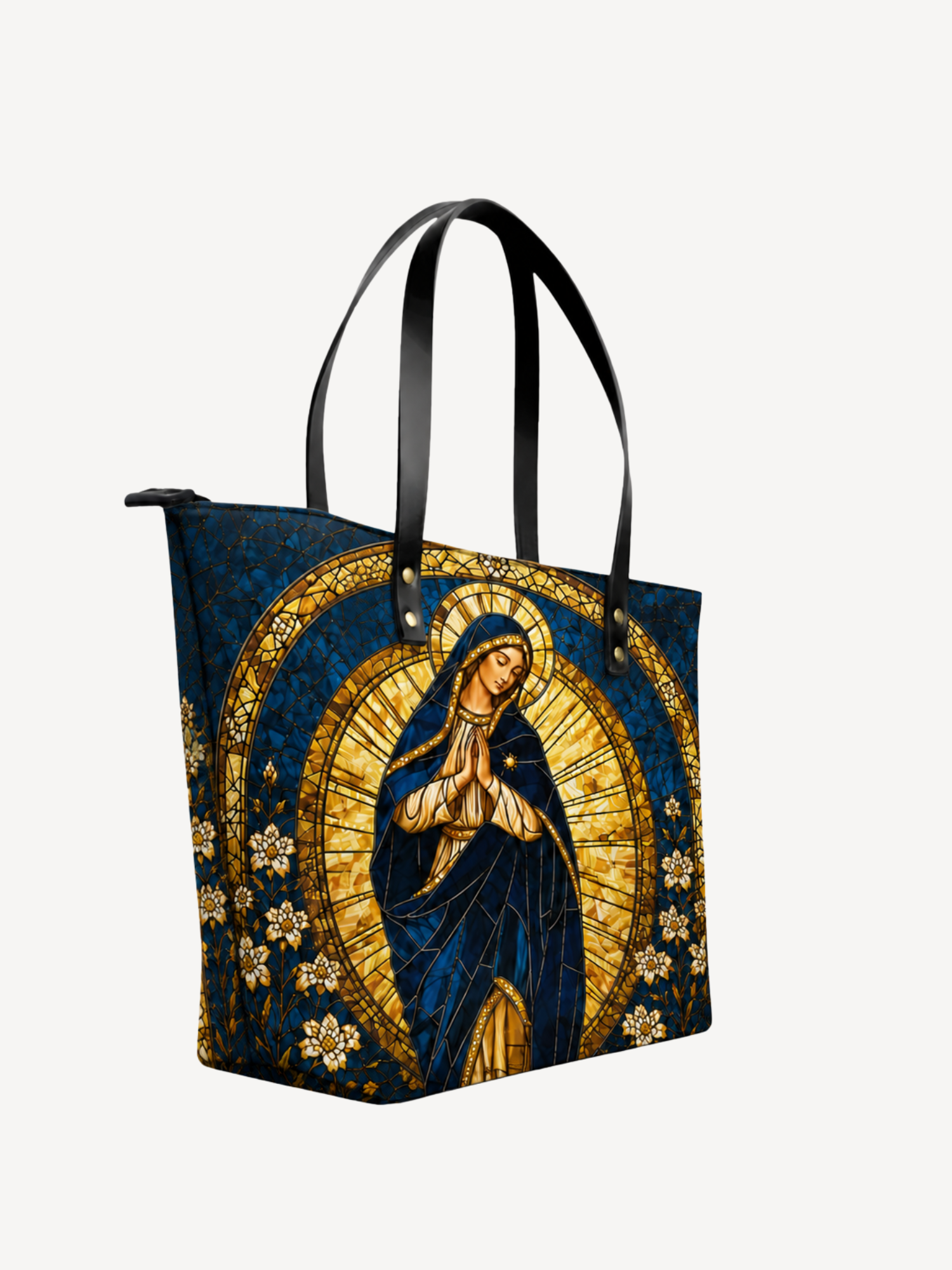 "Stella Fidei" Leather Tote Bag