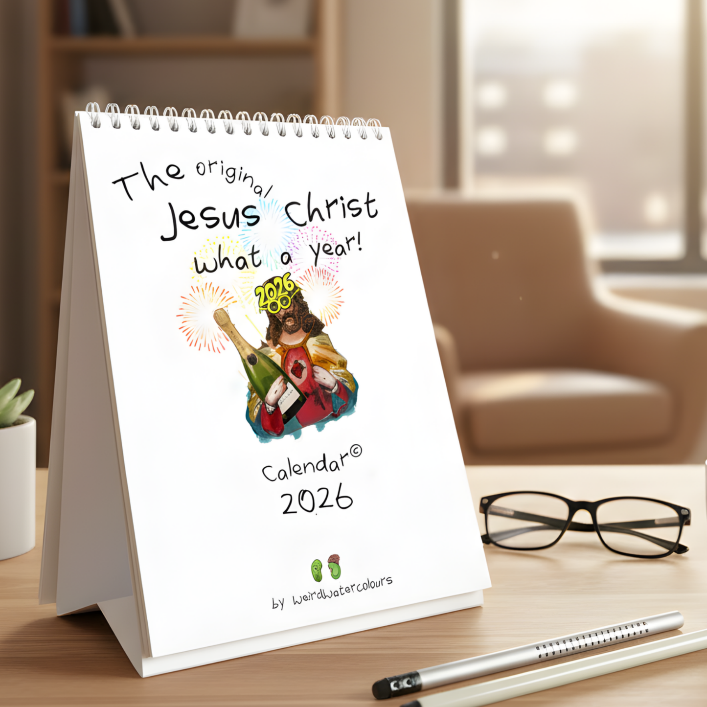 Jesus Christ WHAT A YEAR Calendar 2026