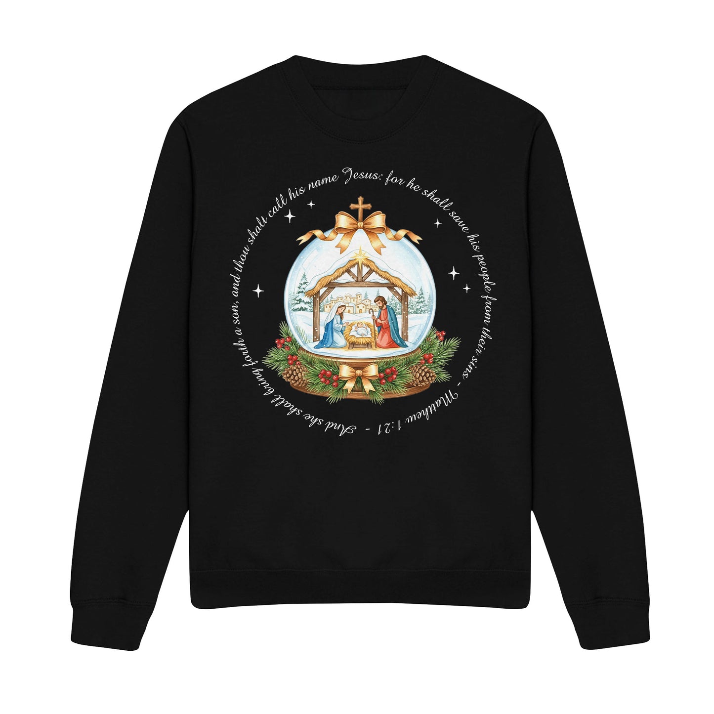 Vintage Christmas Night Christian Sweatshirt