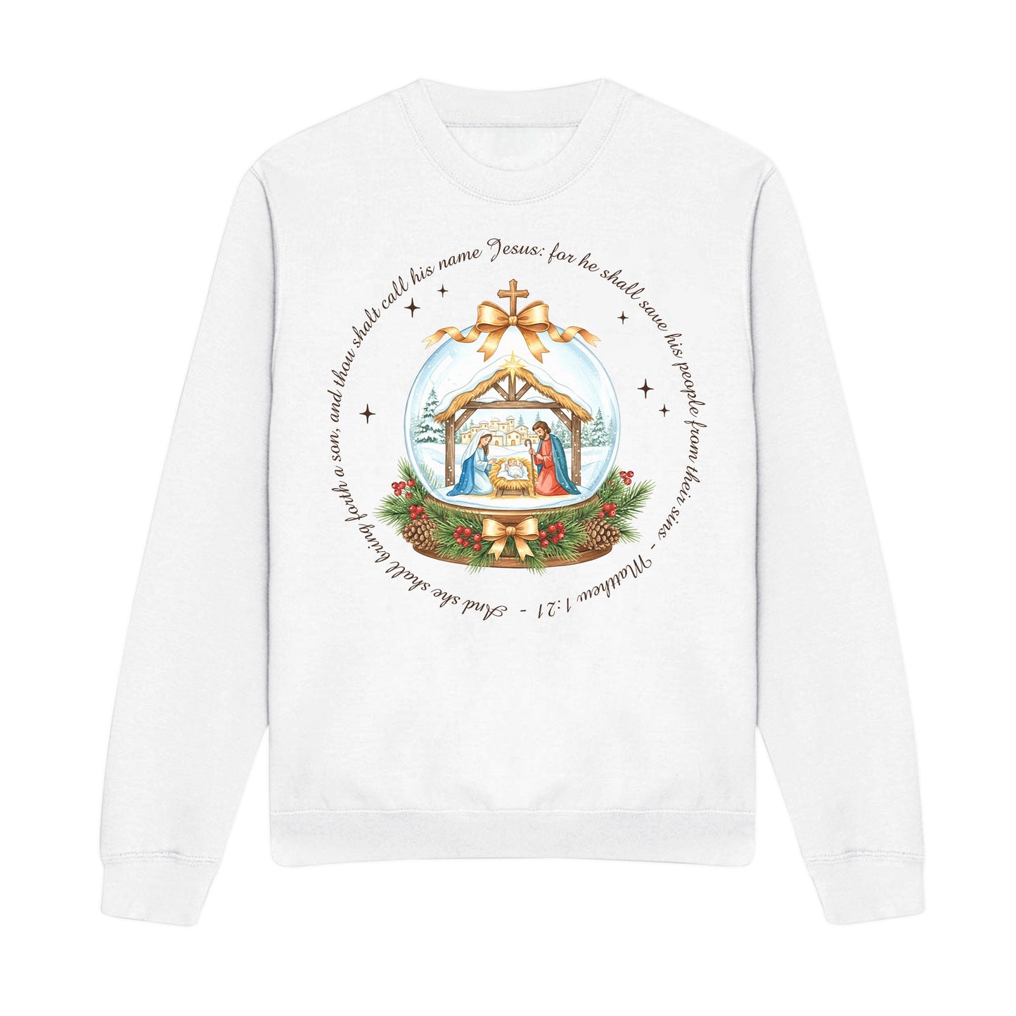 Vintage Christmas Night Christian Sweatshirt