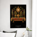 Adoremus VI Canvas Wall Art - Catholic Wall Art, detail view