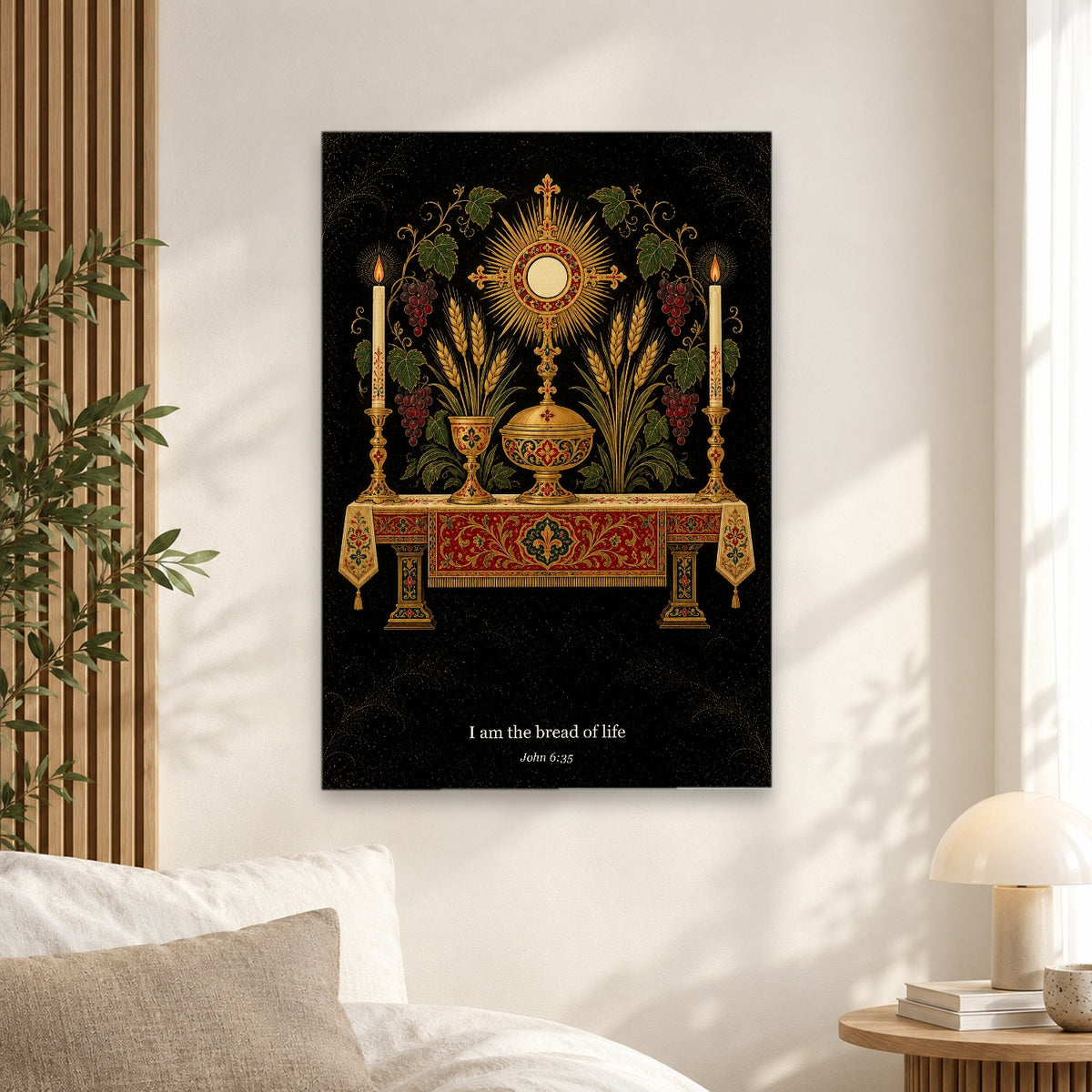 Adoremus VI Canvas Wall Art - Catholic Wall Art, alternate angle