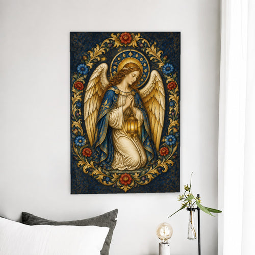 Ala Custodis Canvas Wall Art - Catholic Wall Art, detail view