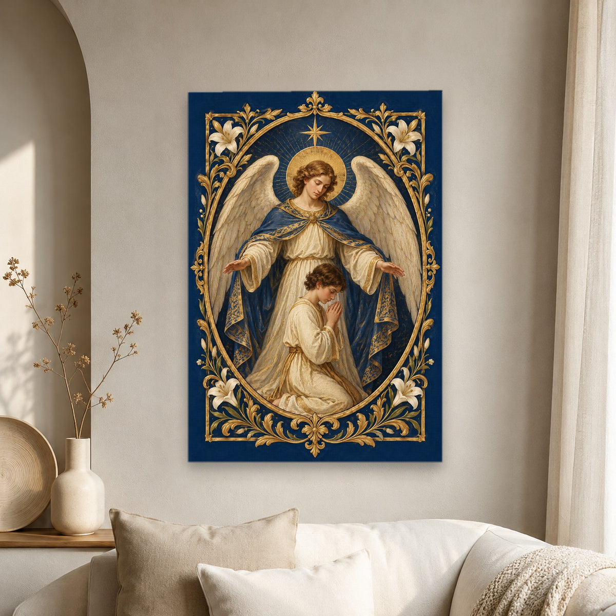 Ala Dei Canvas Wall Art - Catholic Wall Art, scale reference