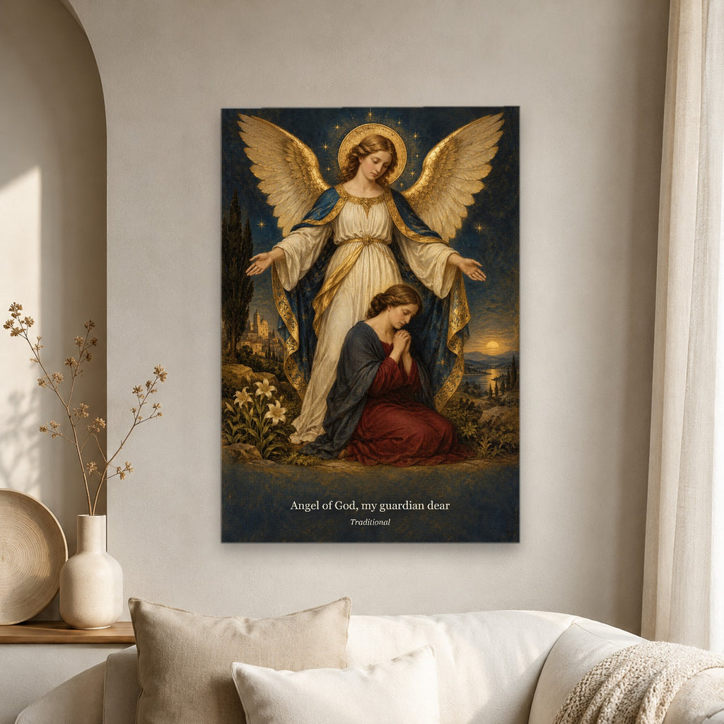 Ala Dei II Canvas Wall Art - Catholic Wall Art, scale reference