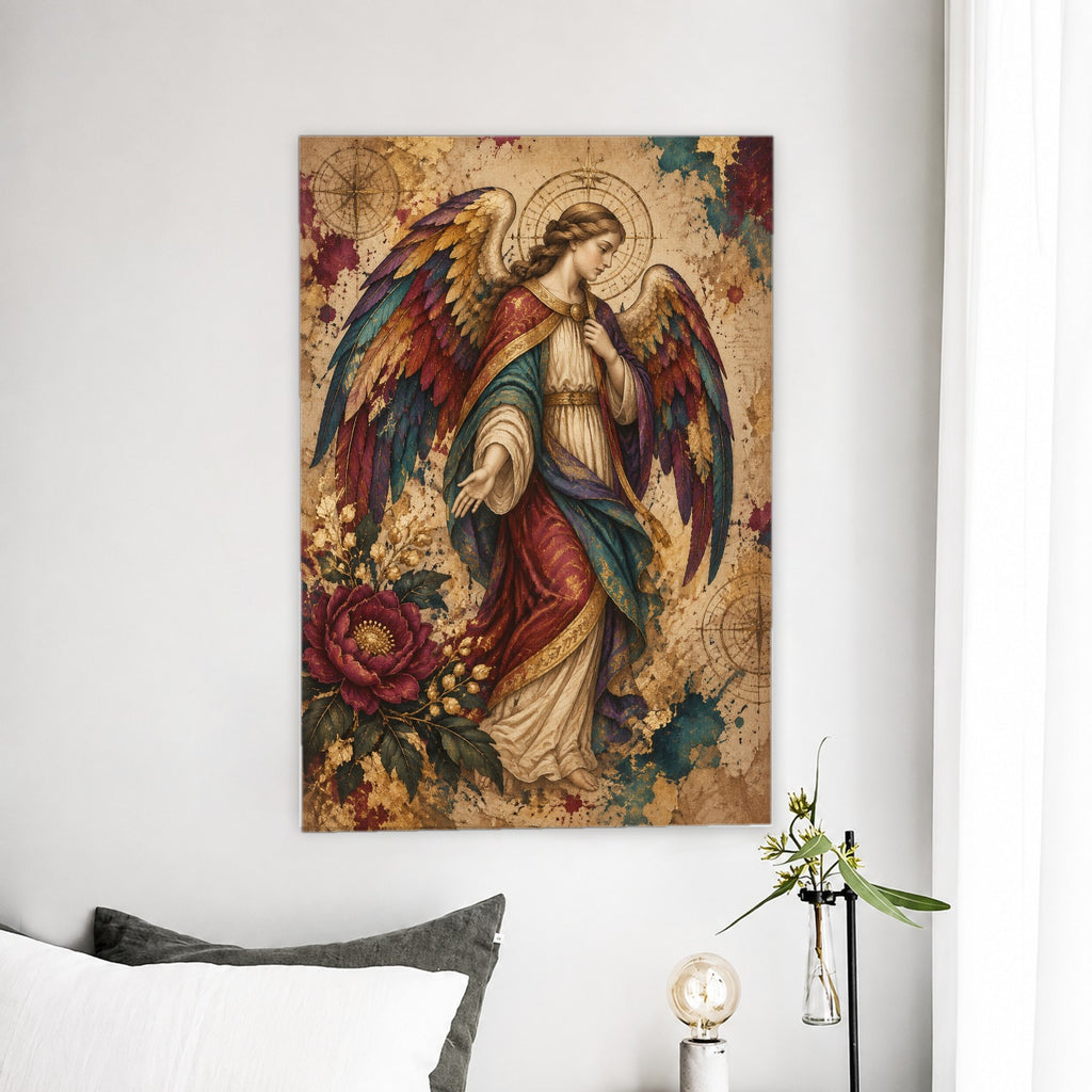 Alae Iridis Canvas Wall Art - Catholic Wall Art, detail view