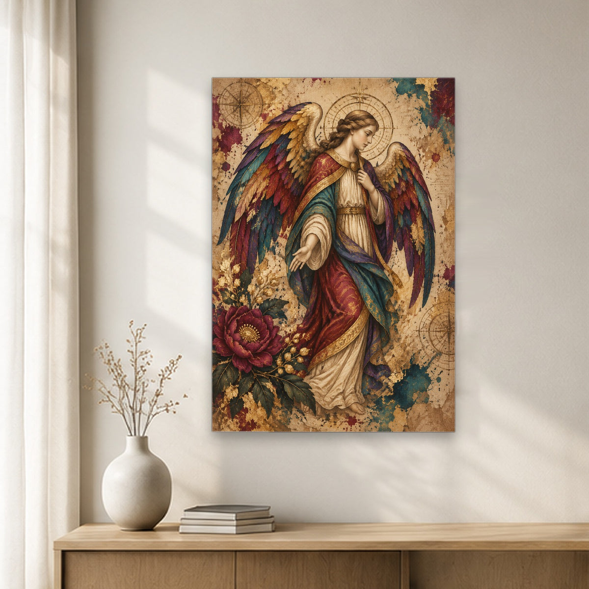Alae Iridis Canvas Wall Art - Catholic Wall Art, gift presentation
