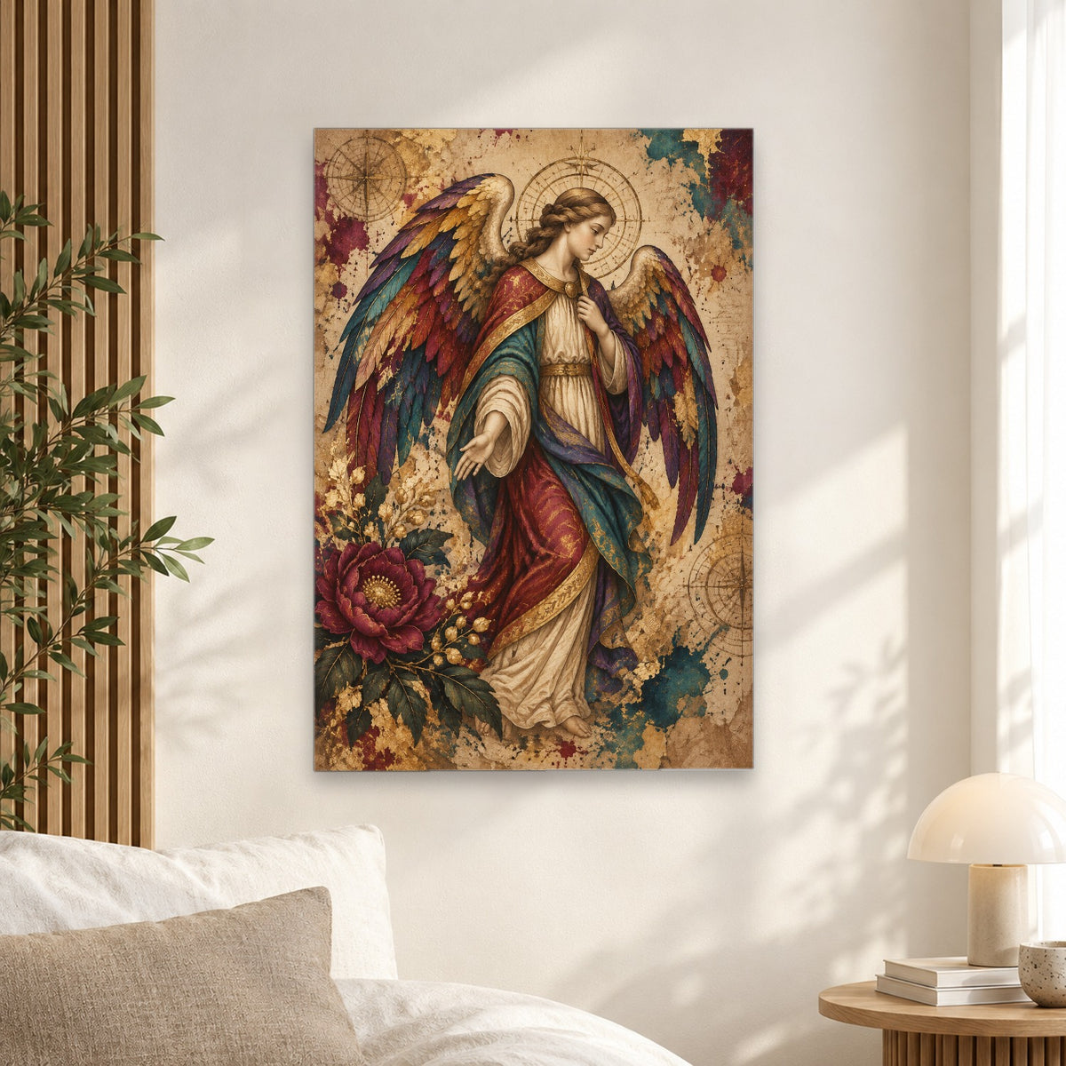 Alae Iridis Canvas Wall Art - Catholic Wall Art, alternate angle