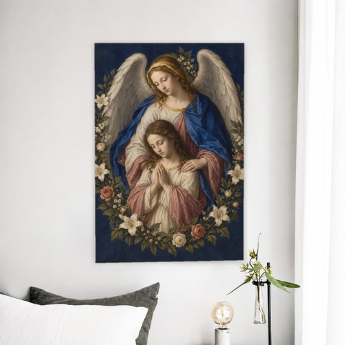 Alae Pacis IV Canvas Wall Art - Catholic Wall Art, detail view