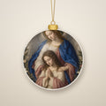 Alae Pacis IV Ceramic Ornament - Catholic Christmas Ornament, front view