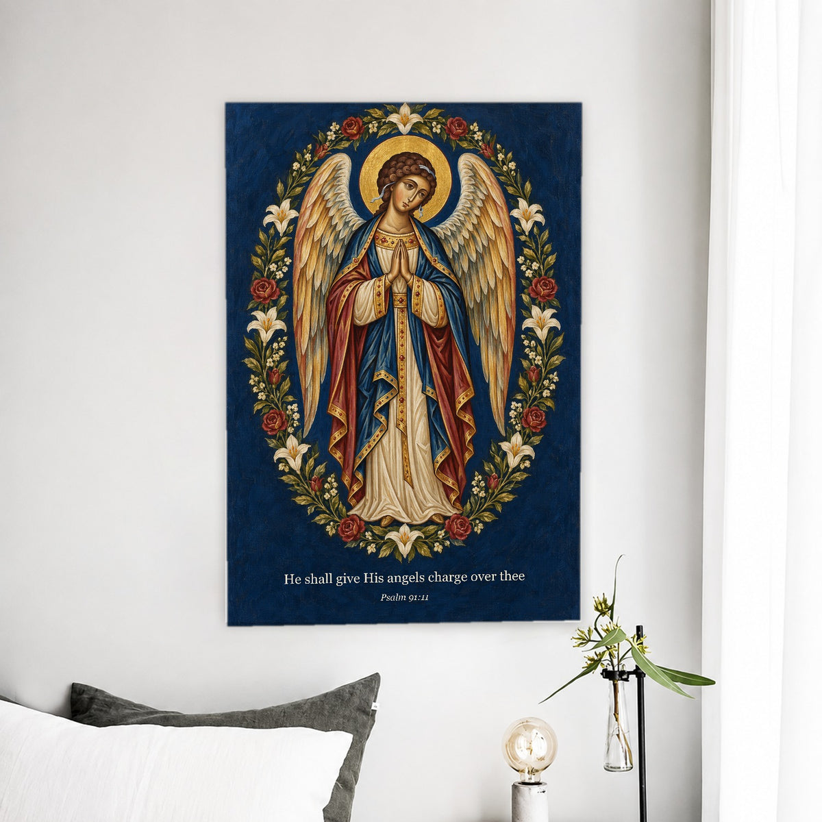 Alae Pacis VI Canvas Wall Art - Catholic Wall Art, detail view