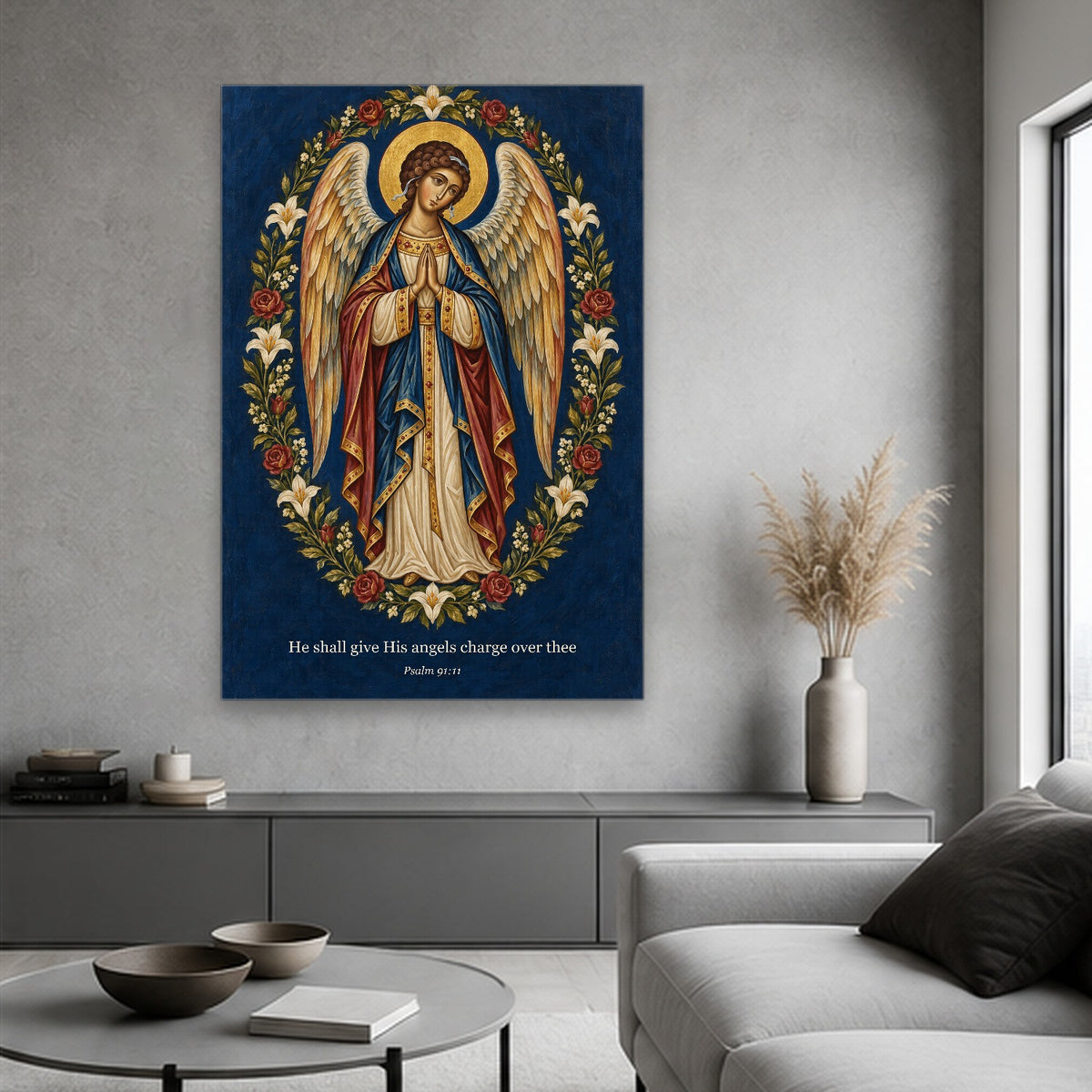 Alae Pacis VI Canvas Wall Art - Catholic Wall Art, hanging display