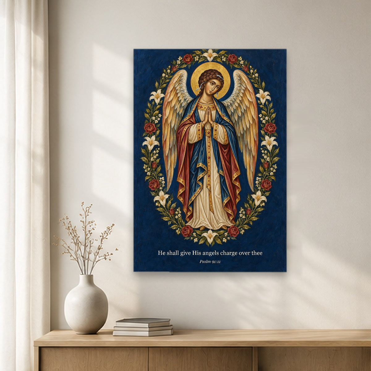 Alae Pacis VI Canvas Wall Art - Catholic Wall Art, gift presentation