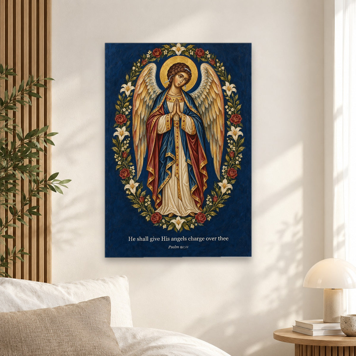 Alae Pacis VI Canvas Wall Art - Catholic Wall Art, alternate angle