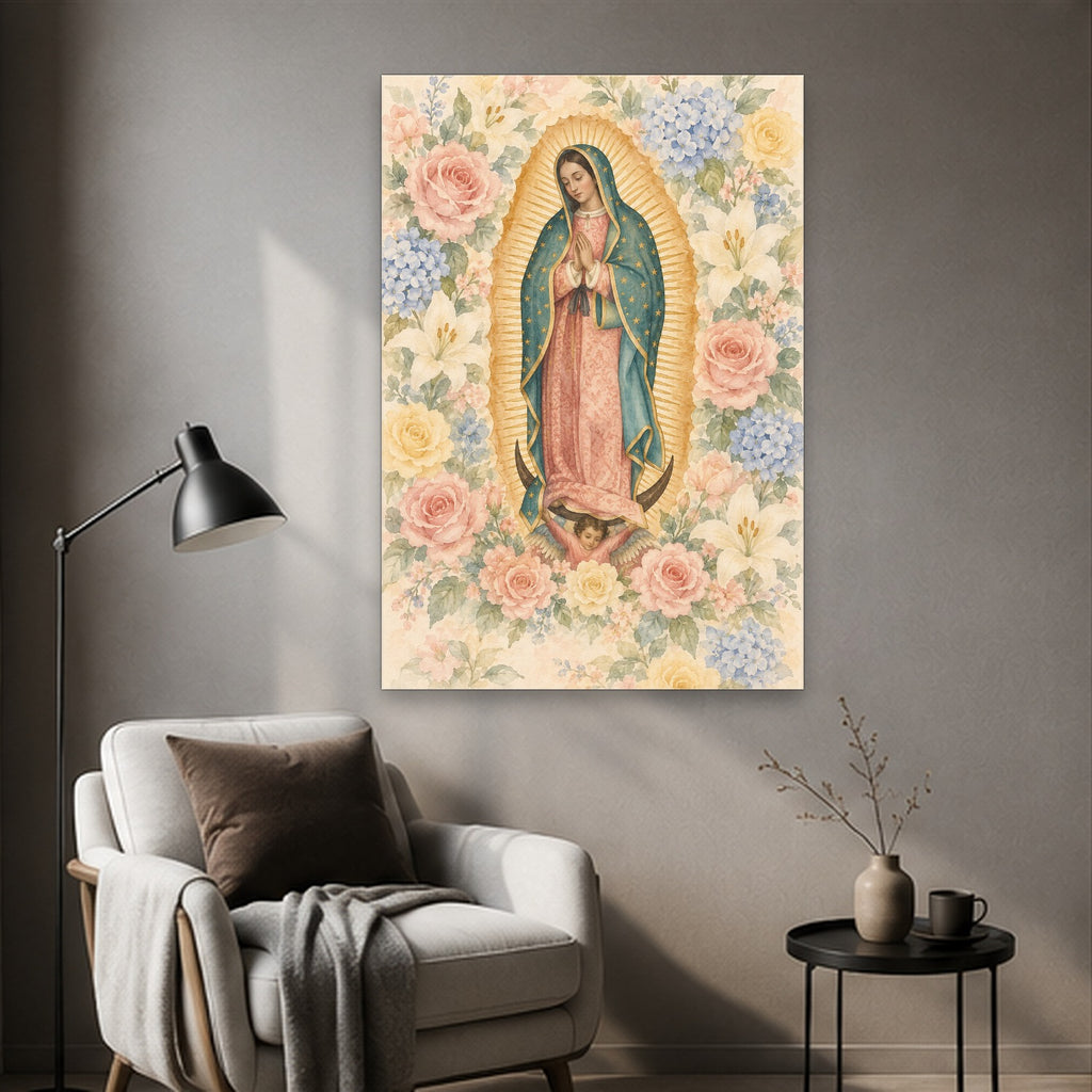 All Generations – Catholic Canvas Wall Art - Catholic Wall Art, styled in the home