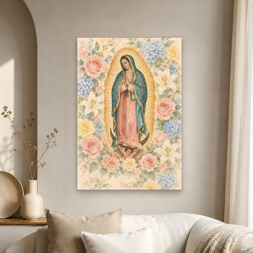 All Generations – Catholic Canvas Wall Art - Catholic Wall Art, scale reference