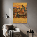 All Generations in Manuscript Canvas Wall Art - Catholic Wall Art, styled in the home