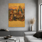All Generations in Manuscript Canvas Wall Art - Catholic Wall Art, hanging display