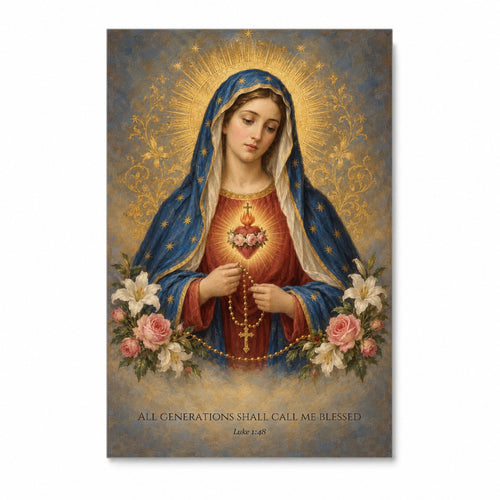 All Generations in Oil Canvas Wall Art - Catholic Wall Art, front view