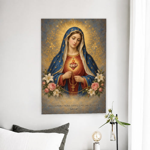 All Generations in Oil Canvas Wall Art - Catholic Wall Art, detail view