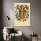 All Generations – Mexican Canvas Wall Art - Catholic Wall Art, styled in the home