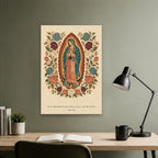 All Generations – Mexican Canvas Wall Art - Catholic Wall Art, close-up of the print