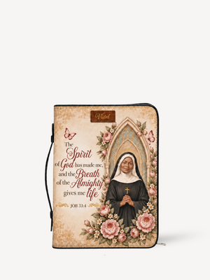 Almighty Breath Bible Cover - Leather Bible Cover, front view