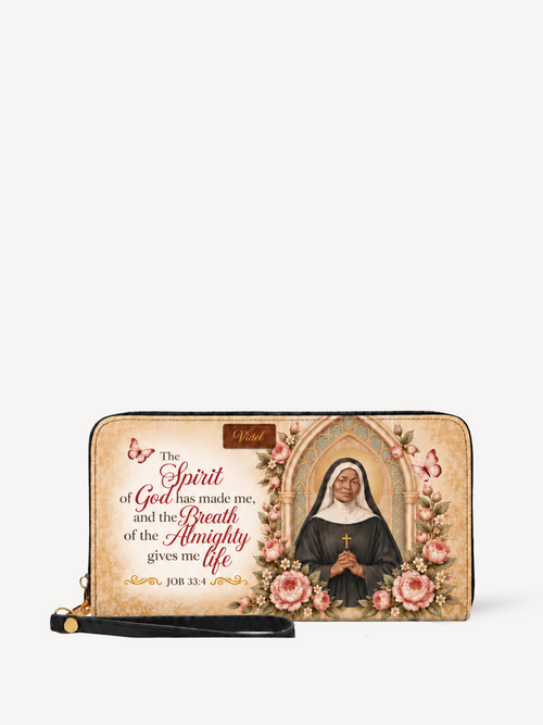 Almighty Breath PU Leather Wallet - Christian Wallet, front view