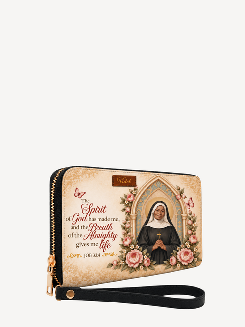 Almighty Breath PU Leather Wallet - Christian Wallet, detail view