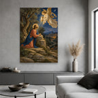 An Angel Strengthening Canvas Wall Art - Christian Wall Art, hanging display