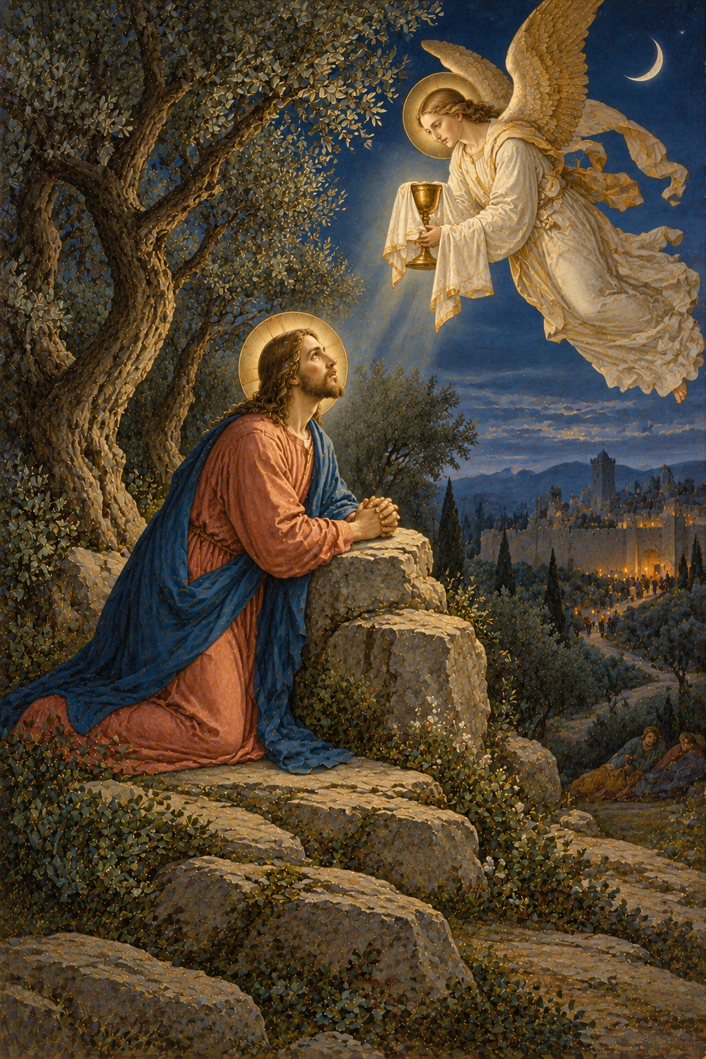 An Angel Strengthening Canvas Wall Art - Christian Wall Art, lifestyle scene