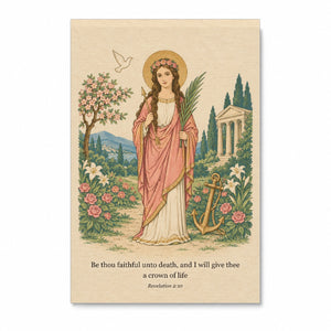 Ancora Fidei Canvas Wall Art - Catholic Wall Art, front view