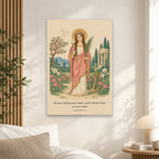Ancora Fidei Canvas Wall Art - Catholic Wall Art, alternate angle