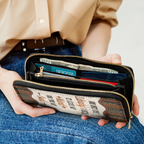 And Into The Library I Go To Lose My Mind And Find My Soul NNRZ02081824TS Zip Around Leather Wallet
