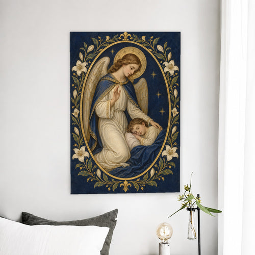 Angele Dei II Canvas Wall Art - Catholic Wall Art, detail view