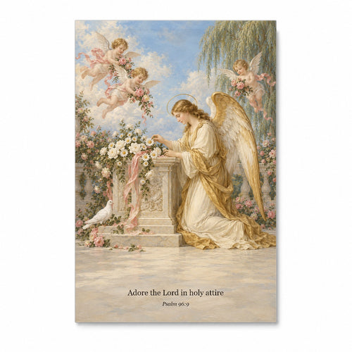 Ara Florum Canvas Wall Art - Catholic Wall Art, front view