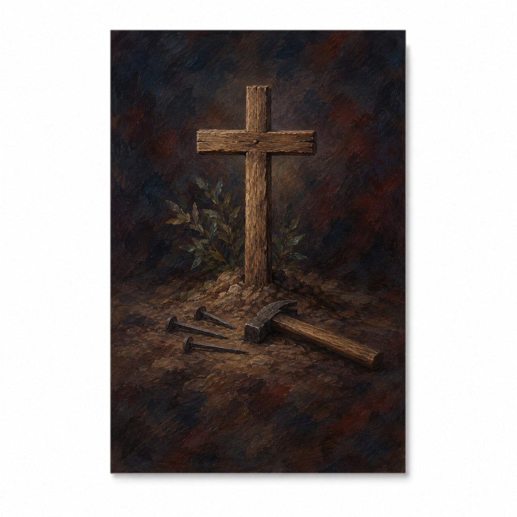 Arbor Crucis VI Canvas Wall Art - Catholic Wall Art, front view