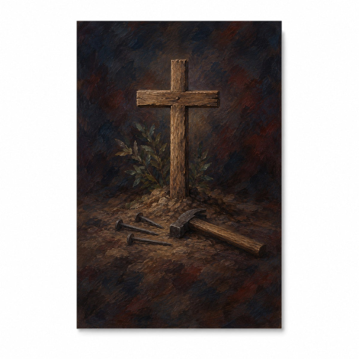 Arbor Crucis VI Canvas Wall Art - Catholic Wall Art, front view