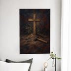 Arbor Crucis VI Canvas Wall Art - Catholic Wall Art, detail view