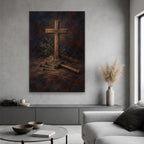 Arbor Crucis VI Canvas Wall Art - Catholic Wall Art, hanging display