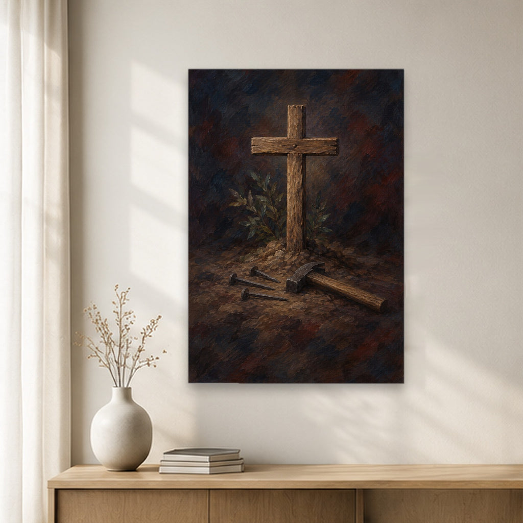 Arbor Crucis VI Canvas Wall Art - Catholic Wall Art, gift presentation