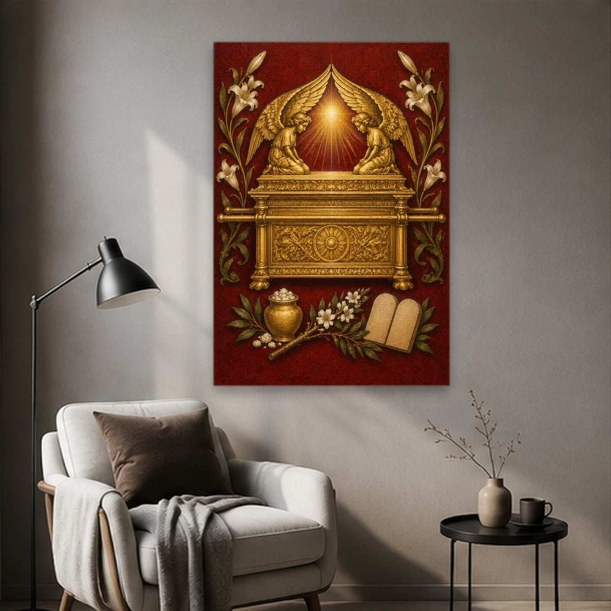 Arca Foederis Canvas Wall Art - Catholic Wall Art, styled in the home