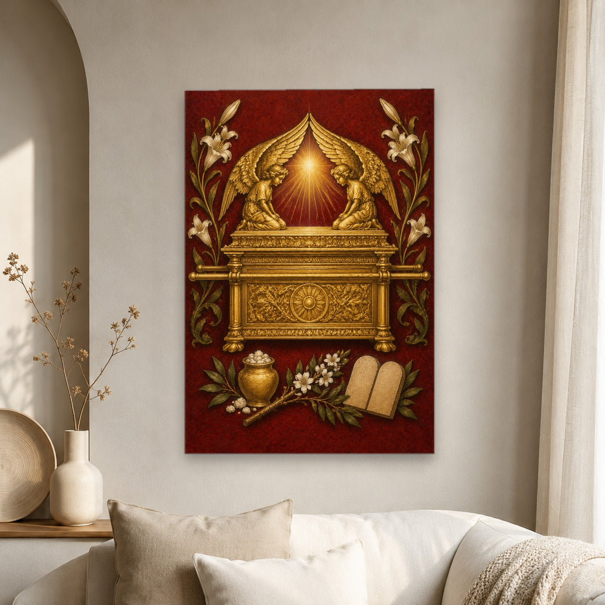 Arca Foederis Canvas Wall Art - Catholic Wall Art, scale reference