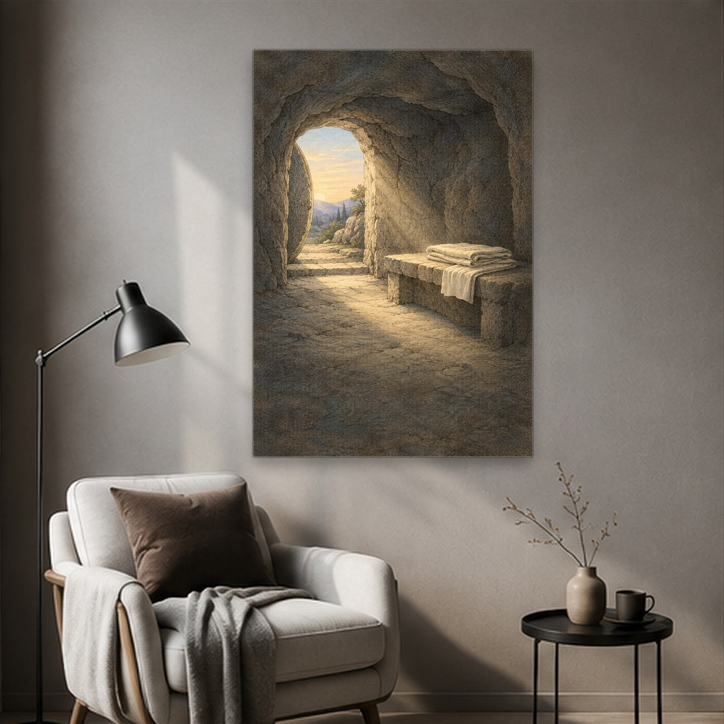 Aurora Victoriae IV Canvas Wall Art - Catholic Wall Art, styled in the home